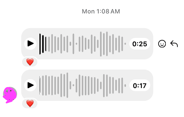 A DM reply saying the content read their mind